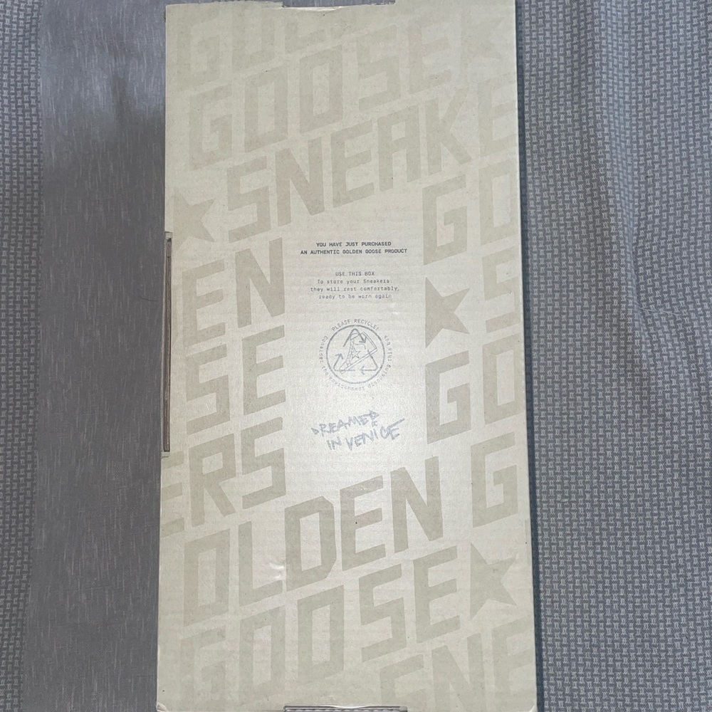Golden Goose White and Navy Sneakers Size 42 EU - Picture 10 of 11